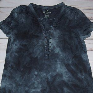 American Eagle Lace Up Tee